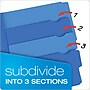 Pendaflex Divide it Up Recycled File Folder, 1/3-Cut Tab, Assorted, Letter Size, Assorted Colors, 12/Pack (10773)~#|#~m005167934_sc7