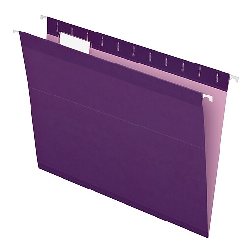 Universal Recycled Hanging File Folder, Legal Size, Violet, 25/Box