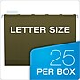 Pendaflex Ready-Tab 5-Tab Reinforced Hanging File Folders, Letter Size, Green, 25/Box (42590)~#|#~m005167962_sc7