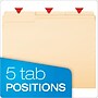 Pendaflex File Folder, 1/3-Cut Tab, Assorted, Letter Size, Manila, 50/Pack (54459EE)~#|#~m005168088_sc7