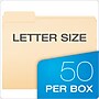 Pendaflex File Folder, 1/3-Cut Tab, Assorted, Letter Size, Manila, 50/Pack (54459EE)~#|#~m005168091_sc7
