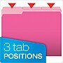 Pendaflex Recycled File Folder, 1/3-Cut Tab, Assorted, Letter Size, Pink/Light Pink, 100/Box (152 1/3 PIN)~#|#~m005168108_sc7