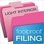 Pendaflex Recycled File Folder, 1/3-Cut Tab, Assorted, Letter Size, Pink/Light Pink, 100/Box (152 1/3 PIN)~#|#~m005168109_sc7