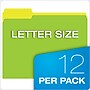 Pendaflex Glow Twisted Recycled File Folder, 1/3-Cut Tab, Assorted, Letter Size, Assorted Colors, 12/Pack (40526)~#|#~m005168168_sc7