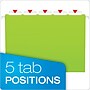 Pendaflex Glow 5-Tab Hanging File Folders, Letter Size, Multicolor, 25/Box (81672)~#|#~m005168171_sc7