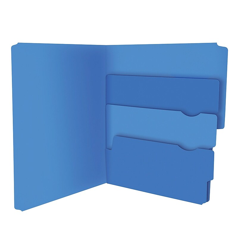 Pendaflex Recycled File Folder, 1/3-Cut Tab, Assorted, Letter Size, Assorted Colors, 24/Pack (10772) image 1