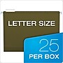 Pendaflex Box Bottom 5-Tab Hanging File Folders with 2" Expansion, Letter Size, Green, 25/Box (4152X2)~#|#~m005168195_sc7