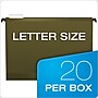 Pendaflex SureHook® 5-Tab Hanging File Folders, Letter Size, Green, 20/Box (6152 1/5)~#|#~m005168222_sc7