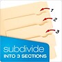 Pendaflex Recycled File Folder, 1/3-Cut Tab, Assorted, Letter Size, Manila, 24/Pack (10770)~#|#~m005168231_sc7