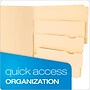 Pendaflex Recycled File Folder, 1/3-Cut Tab, Assorted, Letter Size, Manila, 24/Pack (10770)~#|#~m005168233_sc7