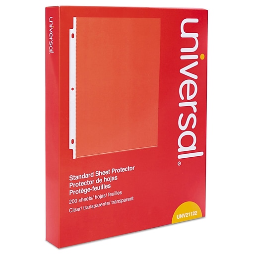 Shop Staples for Universal Standard Sheet Protector, Standard, 8 1/2 X