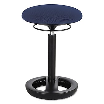 Safco  Twixt Desk Height Ergonomic 22 1/2" H Fabric Stool, Blue (3000BU)