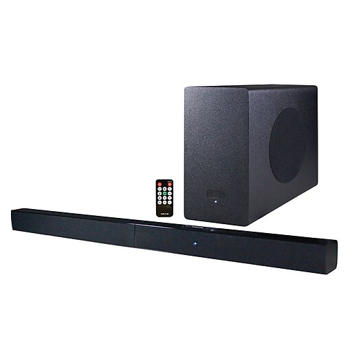Craig 20 W 2.1 Channel Sound Bar with Wireless Powered Subwoofer, Black