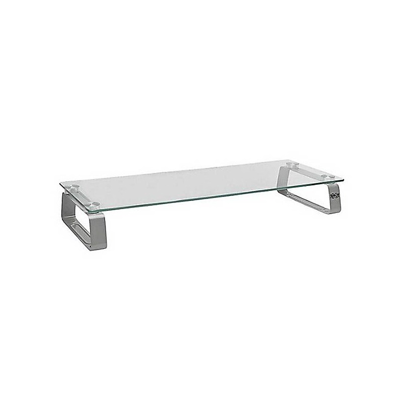 Tripp Lite Universal Glass-Top Monitor Riser, Silver/Transparent (MR2208G) image 1