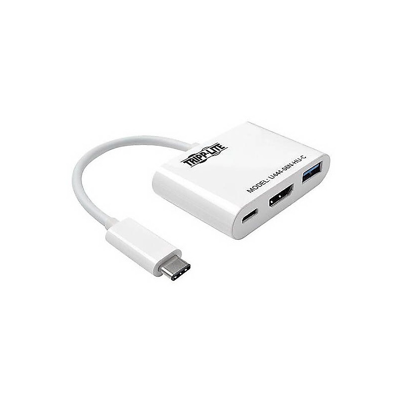 Tripp Lite U444-06N-HU-C USB 3.1 Type-C to HDMI Male/Female External Video Adapter, White image 1