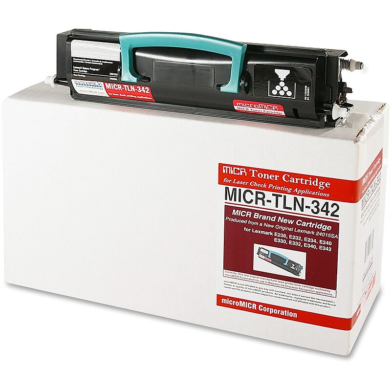 MicroMICR TLN-342 MICR Cartridge, Black (MICRTLN342) image 1