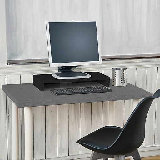 Way Basics Eco Friendly Computer Monitor Stand, Black Lifetime