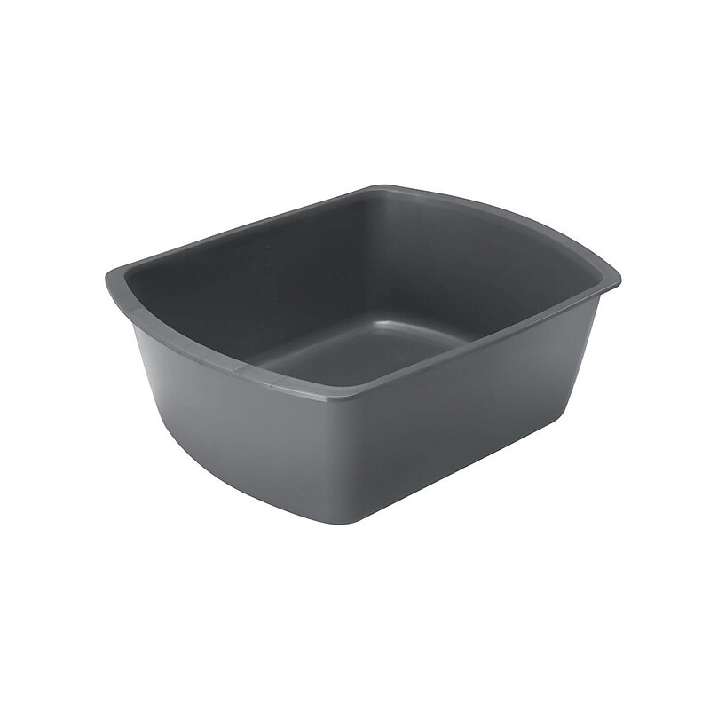 Medline Rectangular Plastic Washbasin 6QT Graphite (DYND80347) image 1