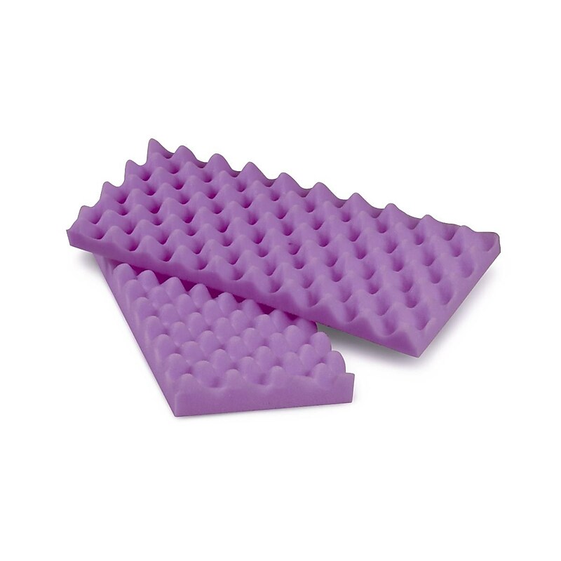 Medline Convoluted Foam Armboard Pads, Purple, 2"x8"x20", 12 Pairs/Case(NON081343) image 1