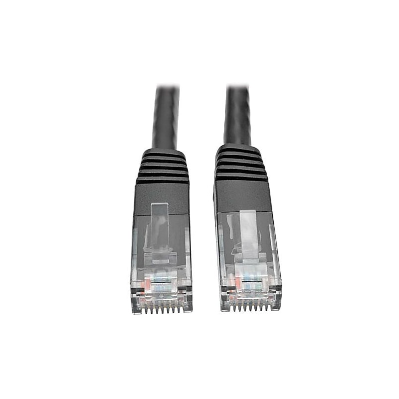 Tripp Lite N200-007-BK 7' Black RJ-45 to RJ-45 Male/Male Cat6 Gigabit Molded Patch Cable image 1