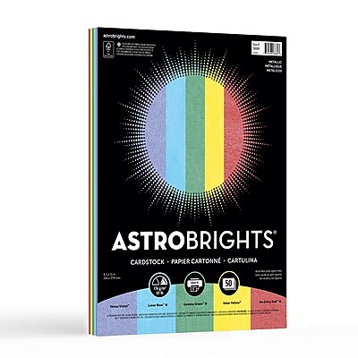 cardstock metallic astrobrights gsm 6lb assortment sheets colour staples haves must
