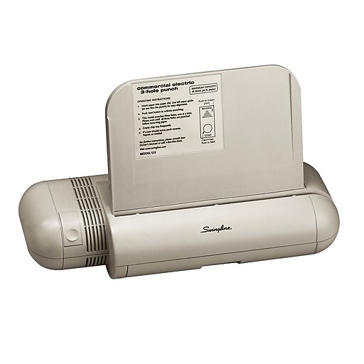 Swingline® Commercial Electric 3Hole Punch, 28 Sheets Staples