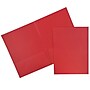 JAM Paper 2-Pocket Textured Linen Business Folders, Red, 25/Pack (386LREA)~#|#~m005206649_sc7