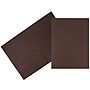 JAM Paper Linen 2-Pocket Presentation Folder, Chocolate Brown, 100/Carton (386LBRB)~#|#~m005206654_sc7