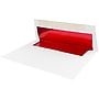 JAM Paper A7 Foil Lined Invitation Envelopes, 5.25 x 7.25, White with Red Foil, 25/Pack (83065)~#|#~m005223352_sc7