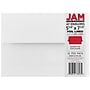 JAM Paper A7 Foil Lined Invitation Envelopes, 5.25 x 7.25, White with Red Foil, 25/Pack (83065)~#|#~m005223354_sc7