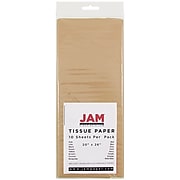JAM Paper® Gift Tissue Paper, Tan Brown, 10 Sheets/Pack (1152350)