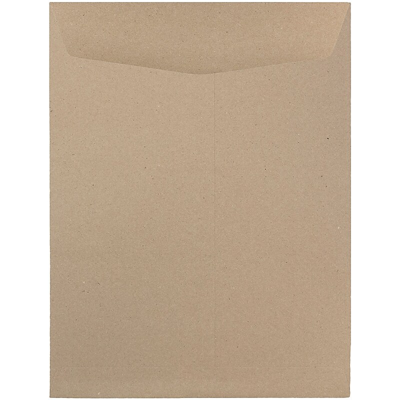 JAM Paper 9 x 12 Kraft Open End Catalog Envelopes, Brown Kraft Paper Bag, 100/Pack (6315446) image 1