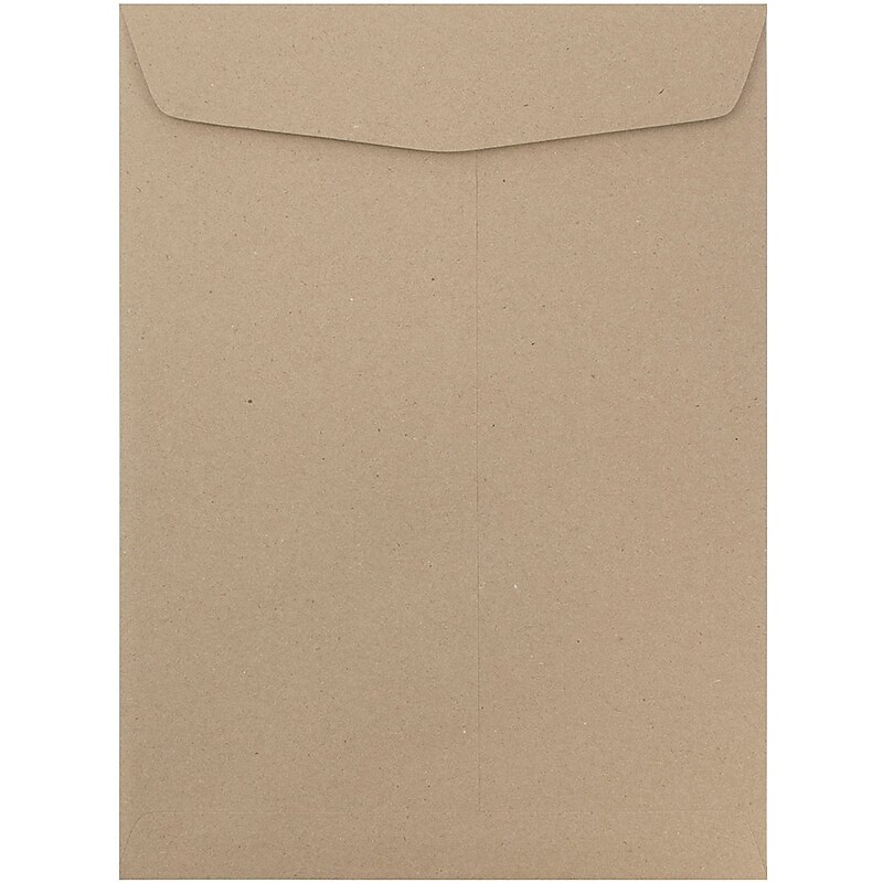 JAM Paper 10" x 13" Open End Catalog Envelopes, Brown Kraft Paper Bag, 10/Pack (6315603B) image 1