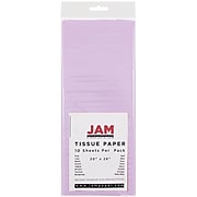 JAM Paper® Gift Tissue Paper, Lilac Purple, 10 Sheets/Pack (211515213)