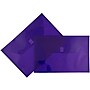 JAM Paper® Plastic Envelopes with Hook & Loop Closure, Legal Booklet, 9.75 x 14.5, Purple, 12/Pack (235827779)~#|#~m005223540_sc7