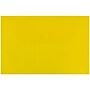 JAM Paper® Plastic Envelopes with Hook & Loop Closure, Legal Booklet, 9.75 x 14.5, Yellow, 12/Pack (235828262)~#|#~m005223544_sc7