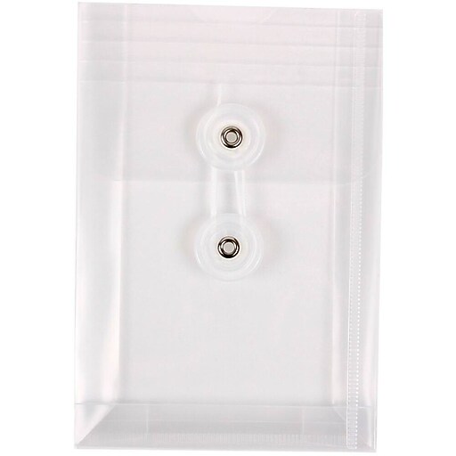 Shop Staples for JAM Paper® Plastic Envelopes with Button and String