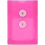 JAM Paper Plastic Filing Envelope with Button & String Closure, Fuchsia Pink, 12/Pack (473B1FU)~#|#~m005223733_sc7