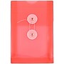 JAM Paper Plastic Filing Envelope with Button & String Closure, Red, 12/Pack (473B1RE)~#|#~m005223753_sc7
