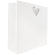 JAM Paper® Heavy Duty Die Cut Gift Bag, Large, 15 x 5 1/2 x 15, White, Sold Individually (895DCWH)