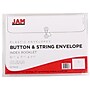 JAM Paper® Plastic Envelopes with Button and String Tie Closure, Index Booklet, 5.5 x 7.5, Clear, 12/Pack (920B1CL)~#|#~m005223796_sc7