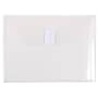 JAM Paper® Plastic Envelopes with Hook & Loop Closure, Index Booklet, 5.5 x 7.5, Clear, 12/Pack (920V0CL)~#|#~m005223798_sc7