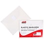JAM Paper® Plastic Envelopes with Hook & Loop Closure, Index Booklet, 5.5 x 7.5, Clear, 12/Pack (920V0CL)~#|#~m005223800_sc7