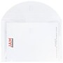 JAM Paper® Plastic Multi-Pocket Envelopes with Hook & Loop, 3 Pockets, Letter Booklet, 9.75 x 13, Clear, 12/Pack (B35318)~#|#~m005223808_sc7