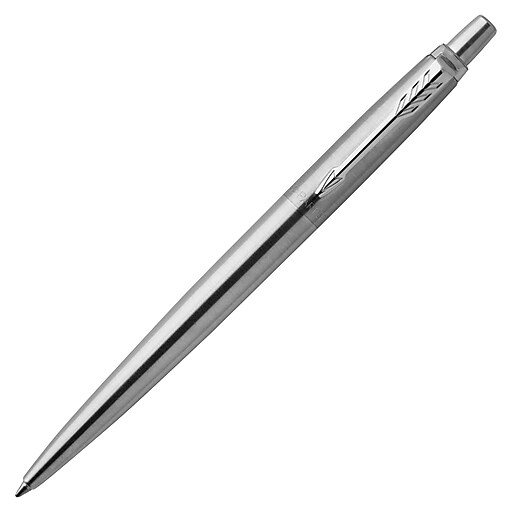 Parker Jotter Retractable Ballpoint Pen, Fine Point, 0.5mm, Blue