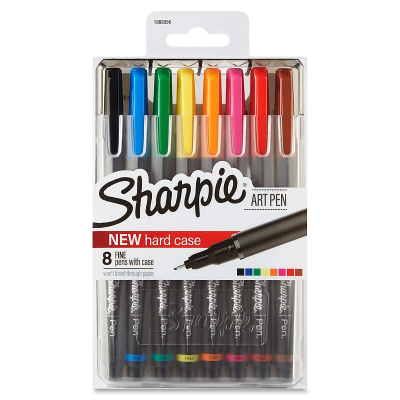 Sharpie Pen, Fine Point Type, Assorted, 8/Pack image 1
