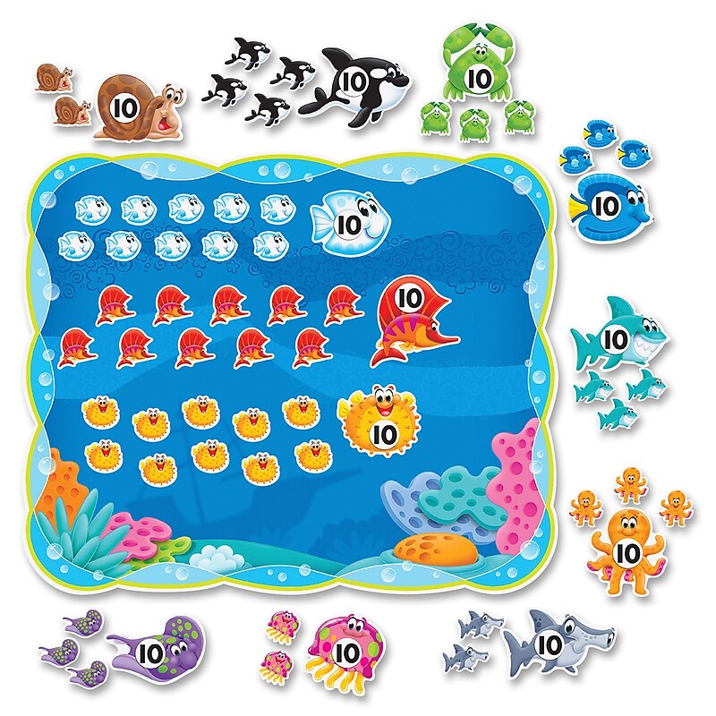Sea Buddies™ 0-120 Bulletin Board Set image 1