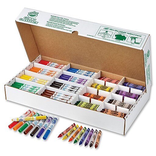 Crayola My First 128-count Combo Classpack, Conical Marker Point Style
