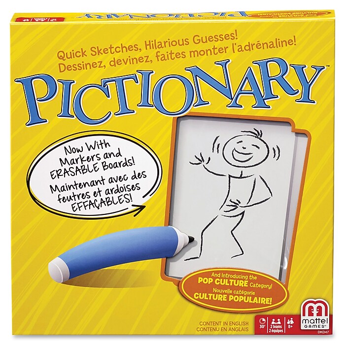 Mattel Pictionary, 4/Pack (DKD47-BULK) | Staples