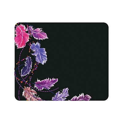 Fellowes Foto Gel Mauspad Mit Handgelenkauflage – Rosa Blumen Design, Rutschfest & Leicht Zu Reinigen